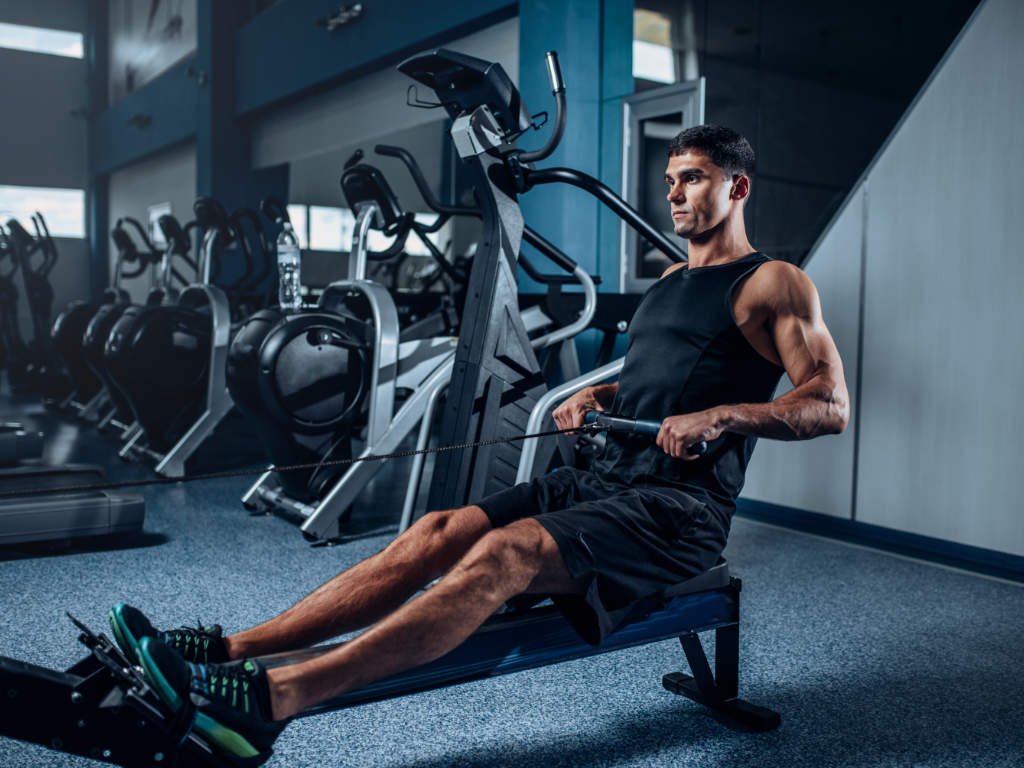 Mens health and fitness routine with rowing machine workout for vitality in 2025